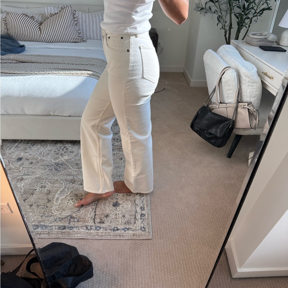 Abercrombie White/Cream Jeans PERFECT condition